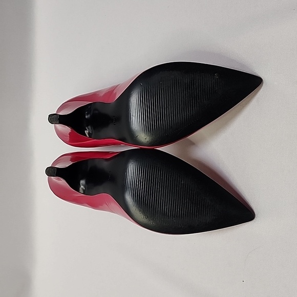 GUESS Fuisha Pink Patant Leather Heels - Picture 6 of 11